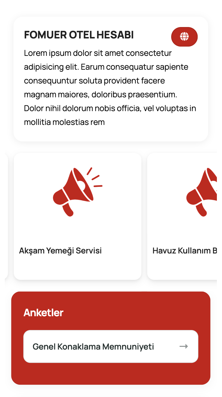 FOMUER Servisler